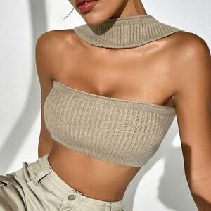 Tan crop top